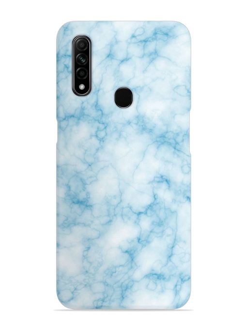 Blue White Natural Marble Snap Case for Oppo A31 Zapvi