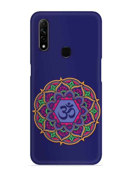 Om Mandala Art Blue Snap Case for Oppo A31 Zapvi