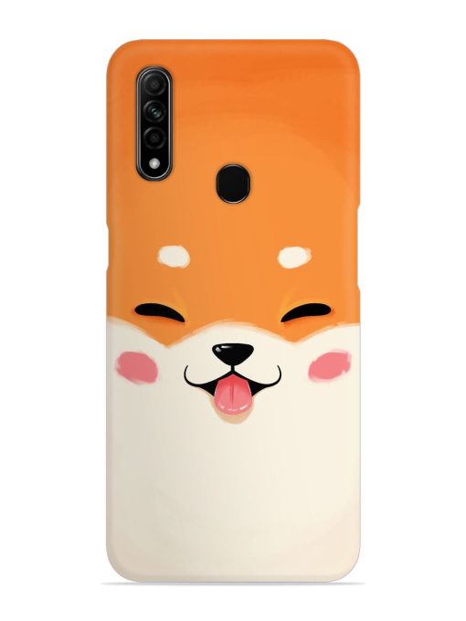 Cute Dog Face Vector Snap Case for Oppo A31 Zapvi