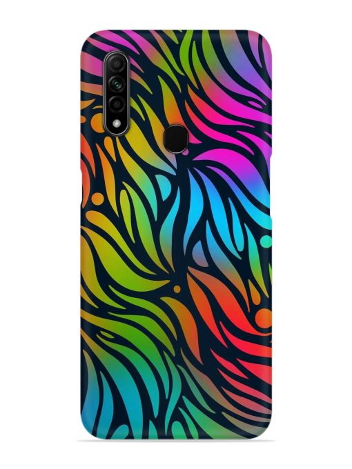 Abstract Leaf Design Snap Case for Oppo A31 Zapvi