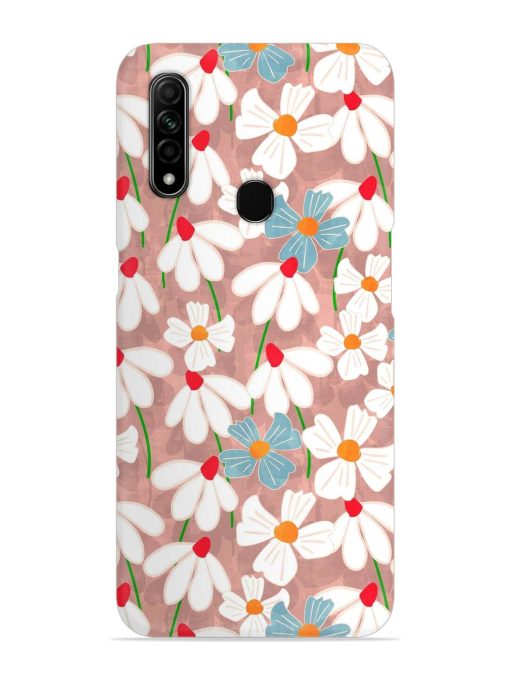 Abstract Petal Flowers Snap Case for Oppo A31