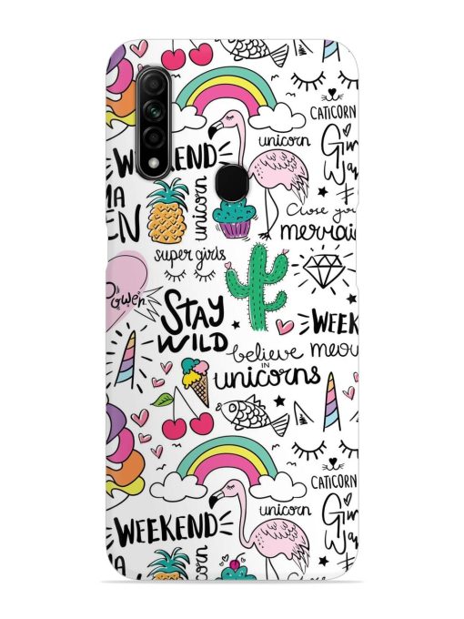 Unicorn Ice Cream Snap Case for Oppo A31 Zapvi