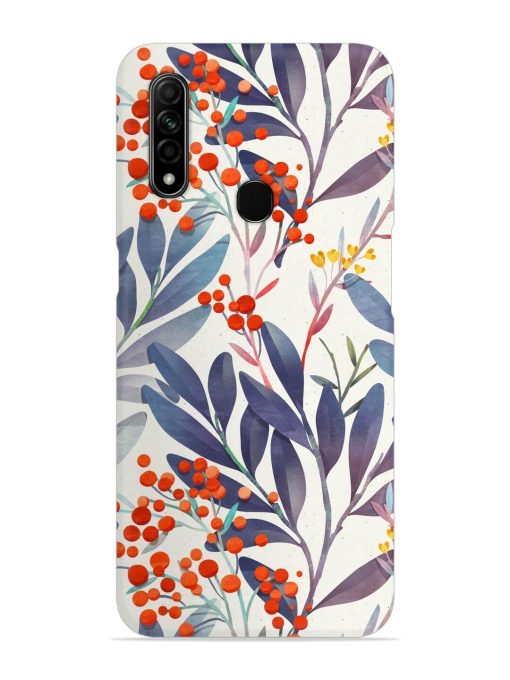 Seamless Floral Pattern Snap Case for Oppo A31 Zapvi