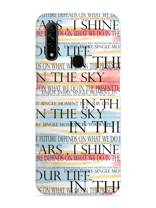 Seamless Slogans Pattern Snap Case for Oppo A31 Zapvi