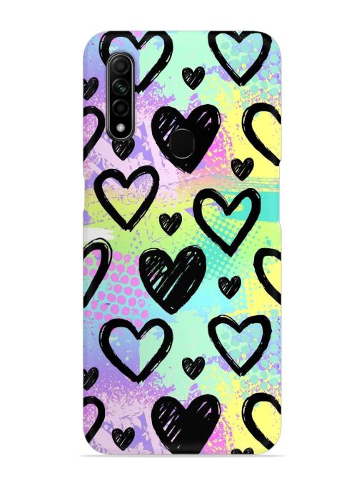 Bright Pattern Hearts Snap Case for Oppo A31 Zapvi