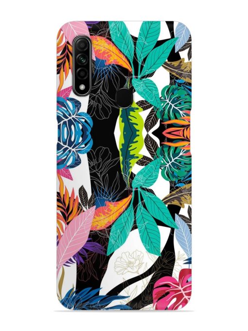 Floral Pattern Bright Snap Case for Oppo A31