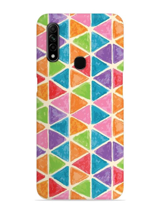 Seamless Colorful Isometric Snap Case for Oppo A31 Zapvi