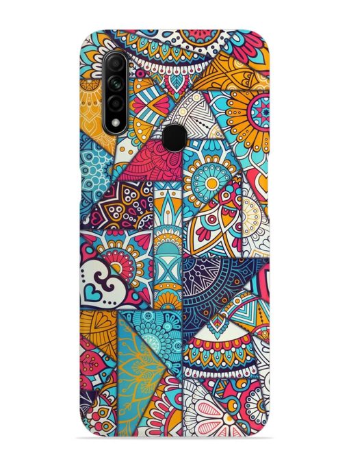 Patchwork Pattern Vintage Snap Case for Oppo A31