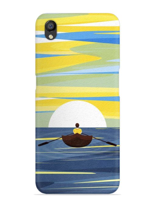 Rowing Person Ferry Paddle Snap Case for Oppo A37 Zapvi