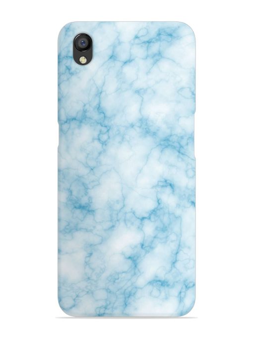 Blue White Natural Marble Snap Case for Oppo A37 Zapvi