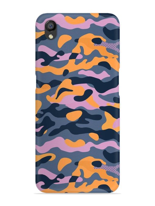 Camouflage Army Military English Orange Art Snap Case for Oppo A37 Zapvi