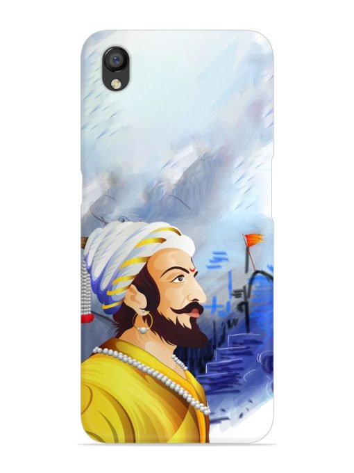 Shivaji Maharaj Color Paint Art Snap Case for Oppo A37 Zapvi