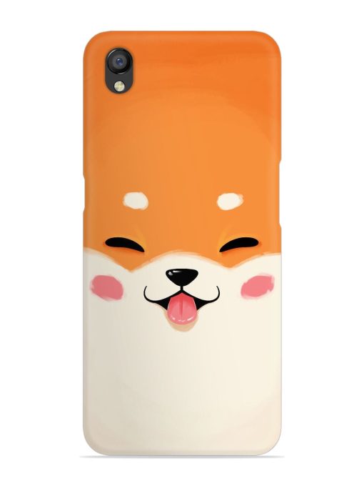 Cute Dog Face Vector Snap Case for Oppo A37