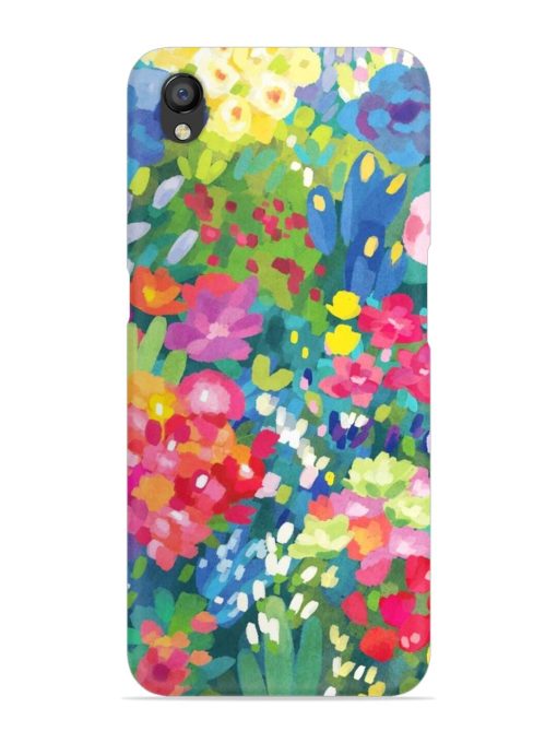 Watercolor Flower Art Snap Case for Oppo A37 Zapvi