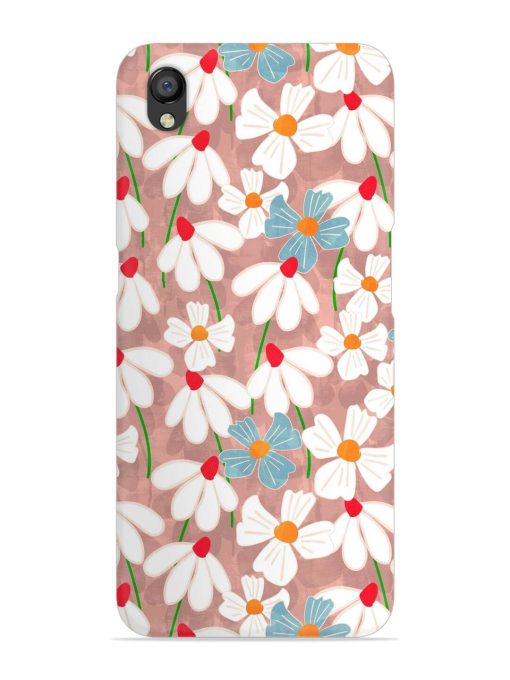 Abstract Petal Flowers Snap Case for Oppo A37 Zapvi