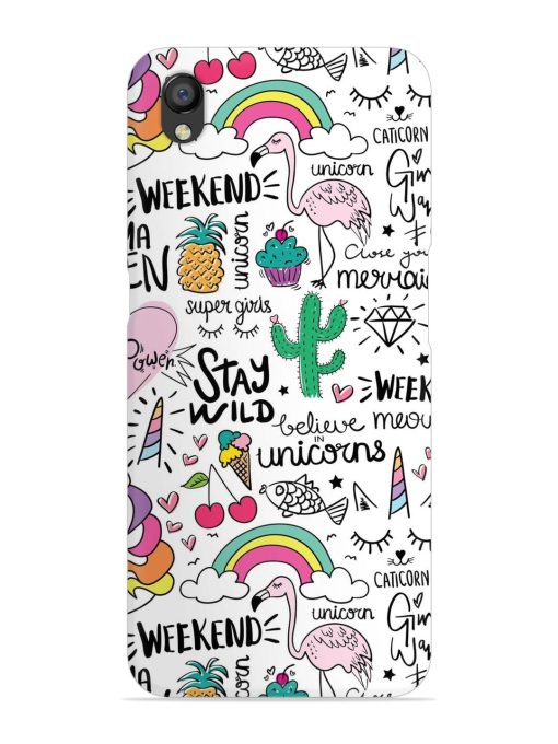 Unicorn Ice Cream Snap Case for Oppo A37