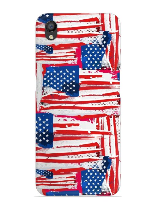 Usa Flag Seamless Snap Case for Oppo A37 Zapvi