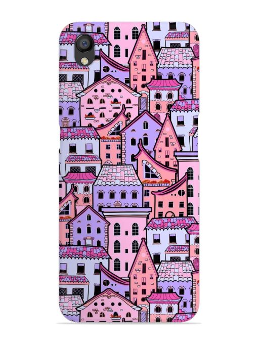 Seamless Pattern Houses Snap Case for Oppo A37 Zapvi