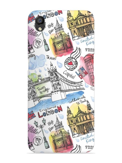 Vector London Landmark Snap Case for Oppo A37 Zapvi