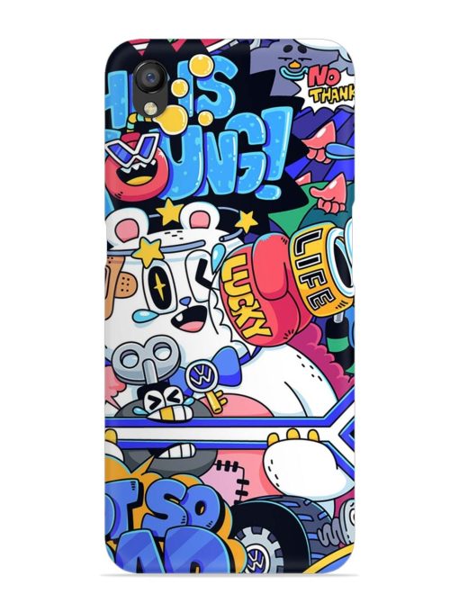 Universal Doodle Snap Case for Oppo A37 Zapvi