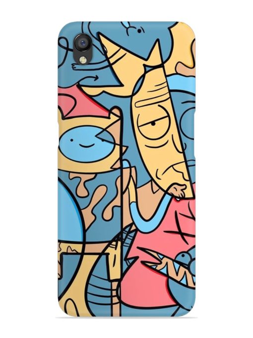 Silly Face Doodle Snap Case for Oppo A37