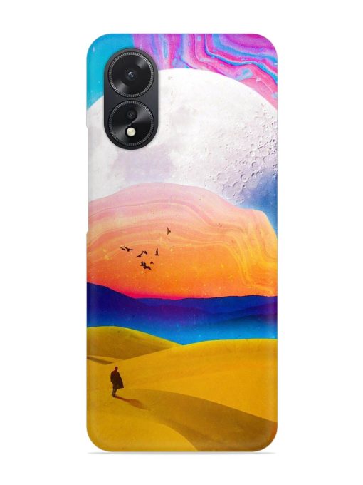 Sandy Desert Snap Case for Oppo A38 Zapvi