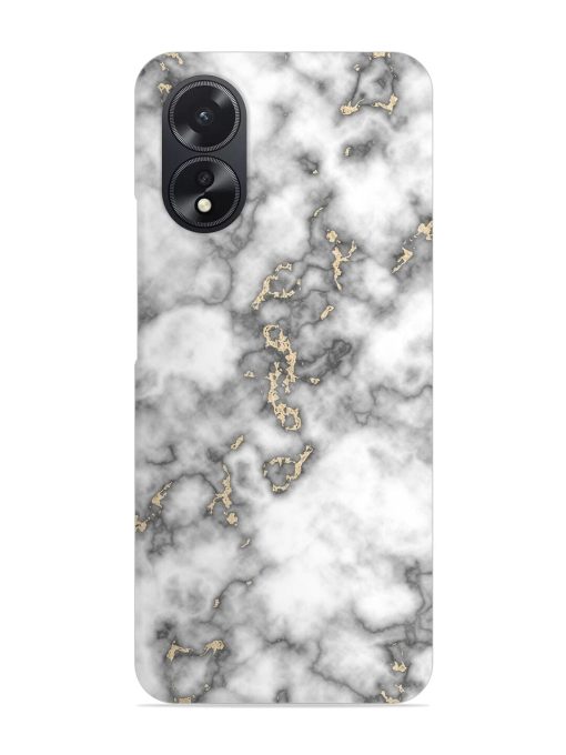 Gray And Gold Marble Snap Case for Oppo A38