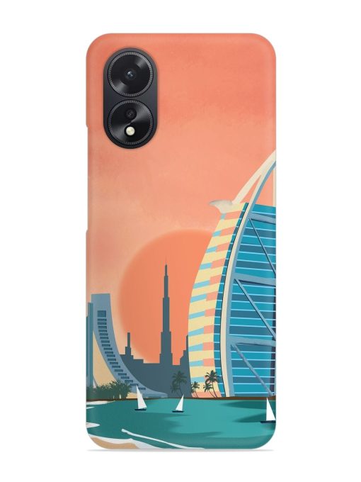 Dubai Architectural Scenery Snap Case for Oppo A38 Zapvi