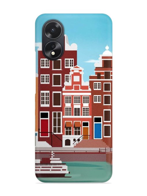 Scenery Architecture Amsterdam Landscape Snap Case for Oppo A38 Zapvi