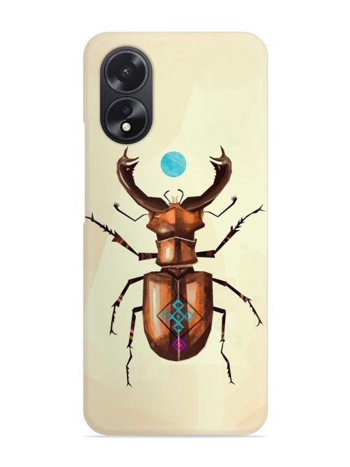 Stag Beetle Vector Snap Case for Oppo A38