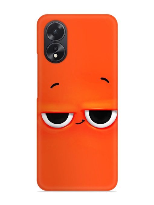 Smiley Face Snap Case for Oppo A38 Zapvi