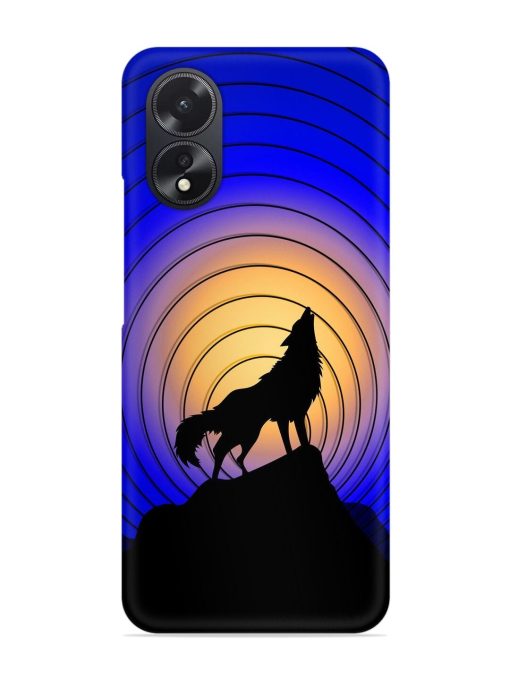 Fox Roaring Design Snap Case for Oppo A38