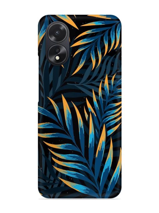 Abstract Leaf Art Snap Case for Oppo A38 Zapvi