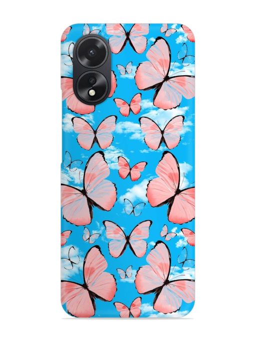 Seamless Pattern Tropical Snap Case for Oppo A38 Zapvi