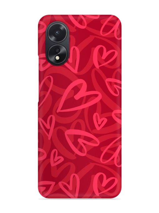 Seamless Romantic Pattern Snap Case for Oppo A38 Zapvi