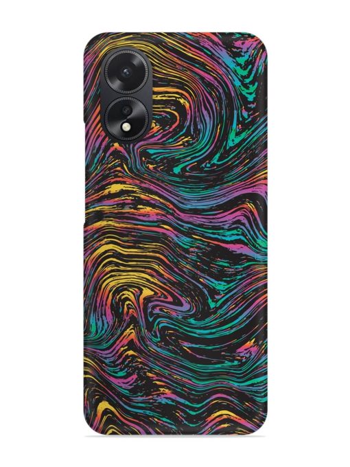 Abstract Liquid Colors Snap Case for Oppo A38 Zapvi