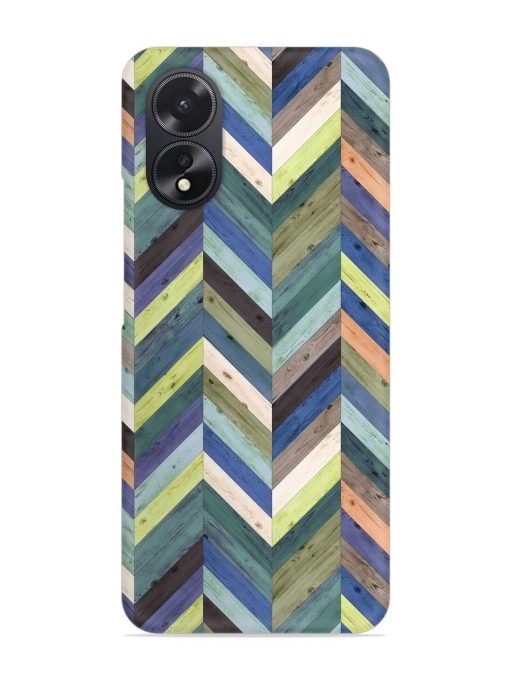 Chevron Random Color Snap Case for Oppo A38 Zapvi