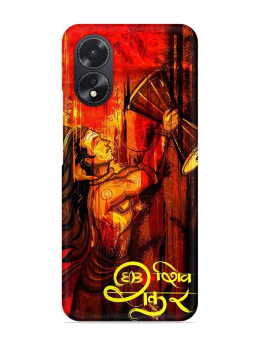 Illustration Lord Shiva Snap Case for Oppo A38 Zapvi