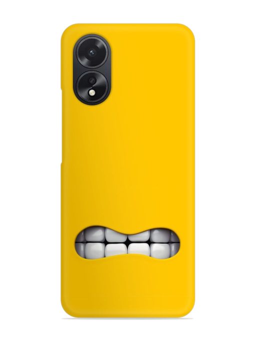 Mouth Character On Snap Case for Oppo A38 Zapvi