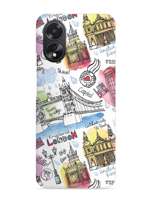 Vector London Landmark Snap Case for Oppo A38 Zapvi