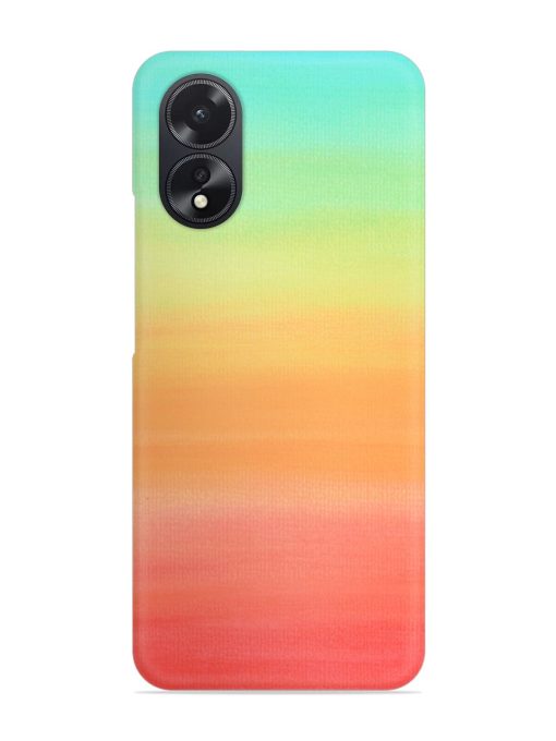 Background Sky Watercolor Snap Case for Oppo A38 Zapvi