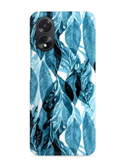 Leaves Pattern Jungle Snap Case for Oppo A38