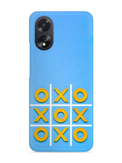 Yellow Plastic Crosses Snap Case for Oppo A38