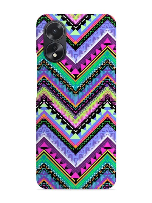 Tribal Aztec Print Snap Case for Oppo A38