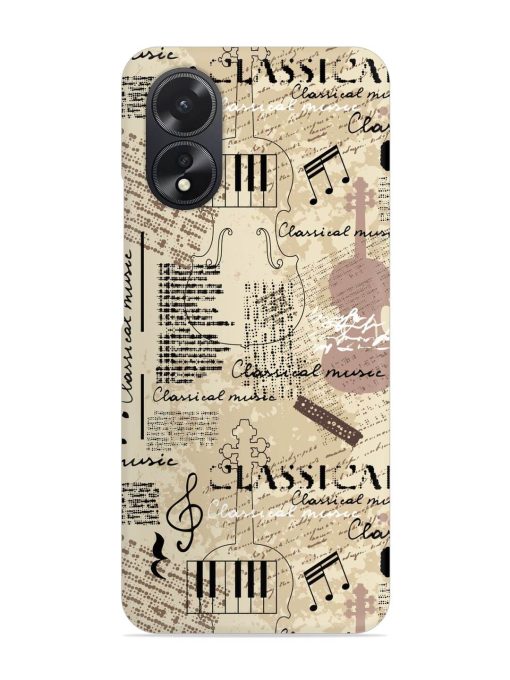 Classical Music Lpattern Snap Case for Oppo A38