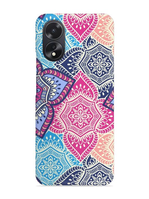 Ethnic Floral Seamless Snap Case for Oppo A38