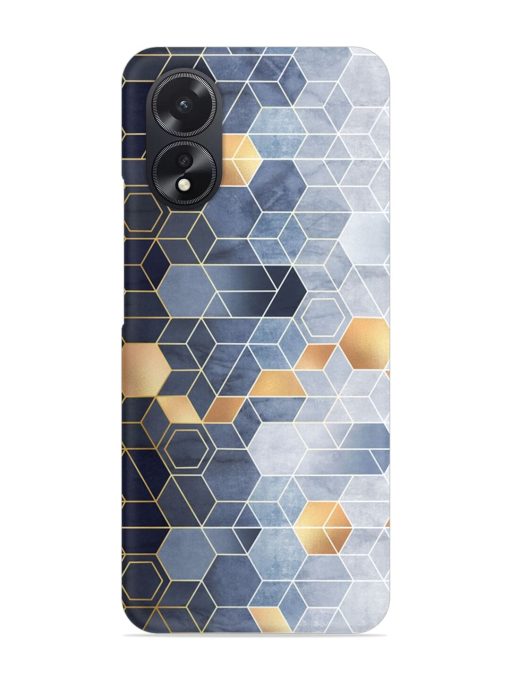 Geometric Abstraction Hexagons Snap Case for Oppo A38