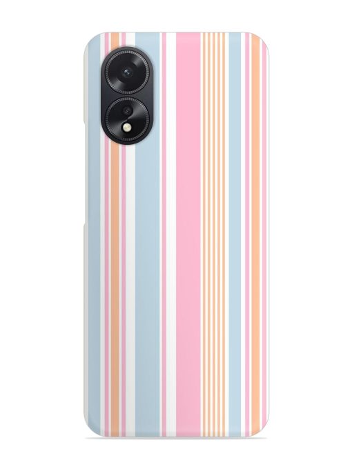 Stripe Seamless Pattern Snap Case for Oppo A38 Zapvi