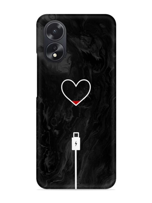 Heart Charging Vector Snap Case for Oppo A38 Zapvi