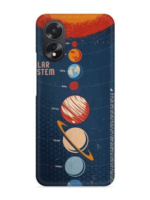 Solar System Vector Snap Case for Oppo A38 Zapvi